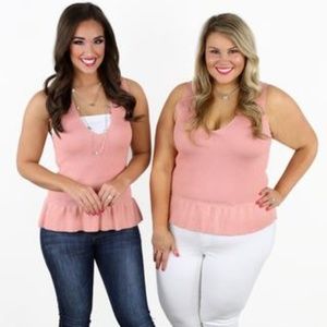 NWOT Cause A Ruffle Top